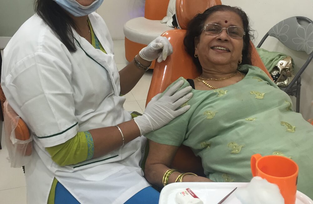 Dental implant being placed at My Dental Home, Goregaon